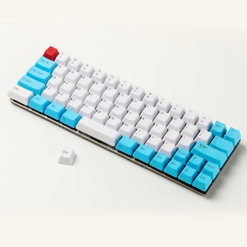 YMDK Carbon White blue Black Red Minila Keyset Thick PBT OEM Profile Keycaps For Filco Minila YD60M