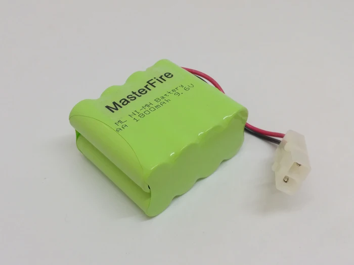 

MasterFire 5 упак./лот 9,6 V AA 1800mAh ni-mh аккумуляторная батарея, перезаряжаемые NiMH батареи с разъемом