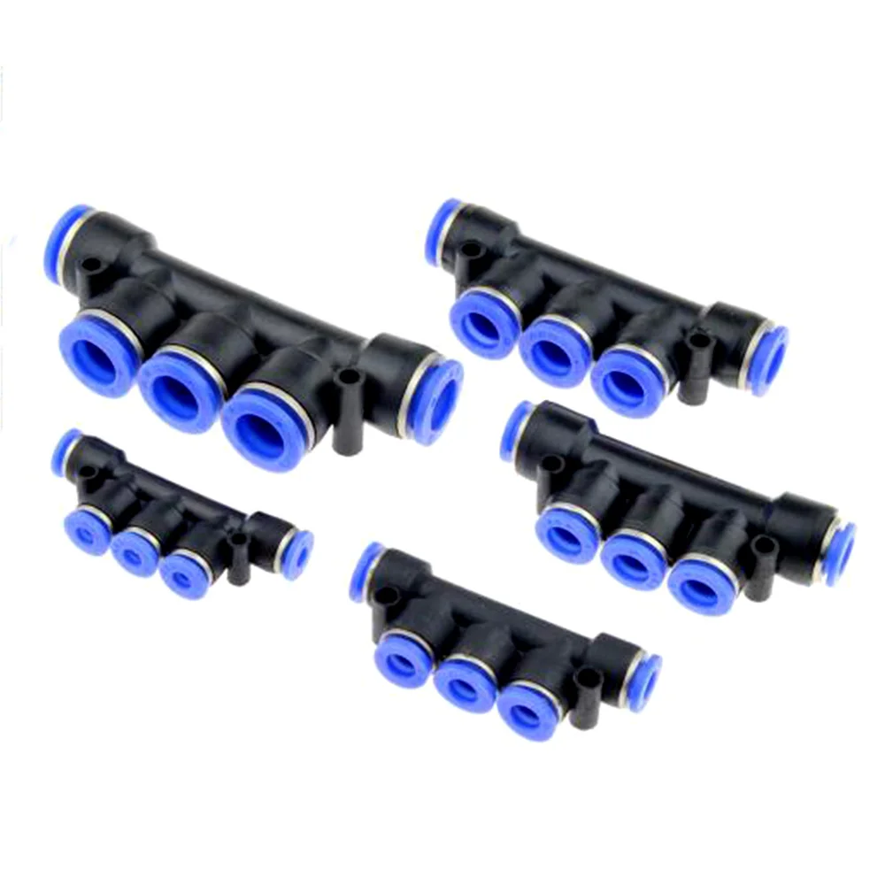 

1PC Air Pneumatic Fitting 5 Way One Touch OD 4mm 6mm 8mm 10mm 12mm Hose Tube Push In 5 Port Gas Quick Fittings Connector Coupler