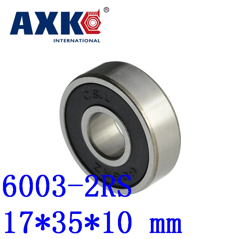 High-Quality Deep Groove Ball Bearing 10PCS 6003RS 6003 2RS Rubber Sealed 17x35x10mm Bearings for General Purpose Applications