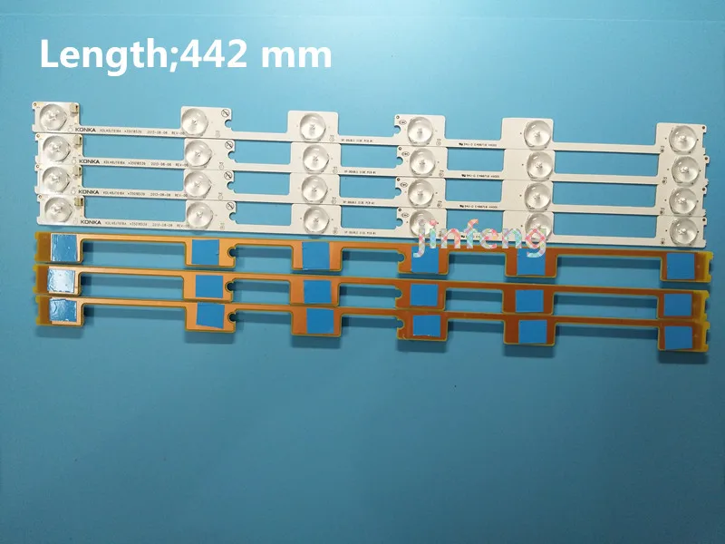 25pcs x 6v LED Bar TV Backlight Strips for Konka KDL48JT618A 258YTK Panel 35018539 6-LEDs 442mm 48'' TV Backlit