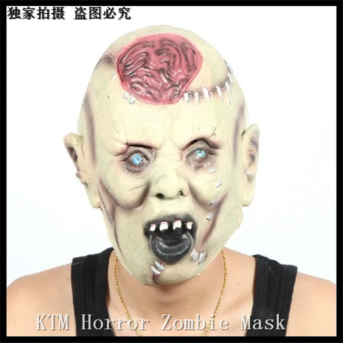 

Free shipping Halloween Party Cosplay Bloody Devil mask, Scary zombie mask, party cosplay mask Movie Face Head Mask in stock