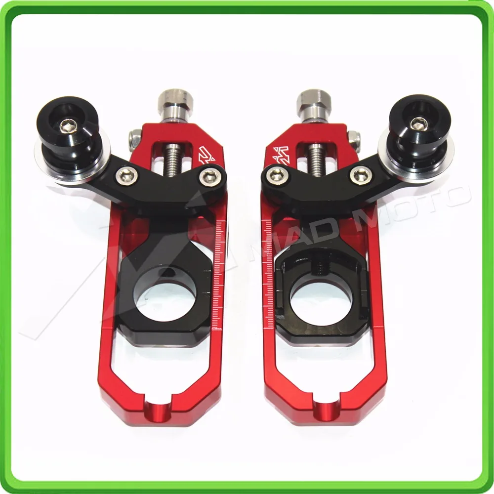 Motorcyclr Chain Tensioner Adjuster with spool fit for APRILIA RSV4 2009 2010 2011 2012 2013 2014 Red&Black