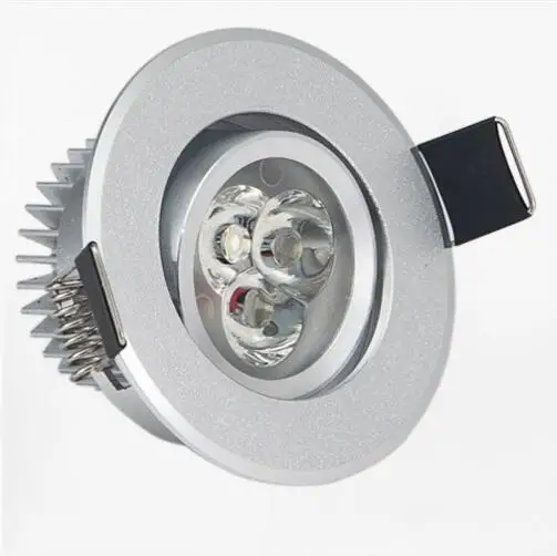 Led downlight spot led Super Bright Recessed LED Dimmable Downlight 3W LED Spot light Ceiling Lamp 85-265V 55mm hole