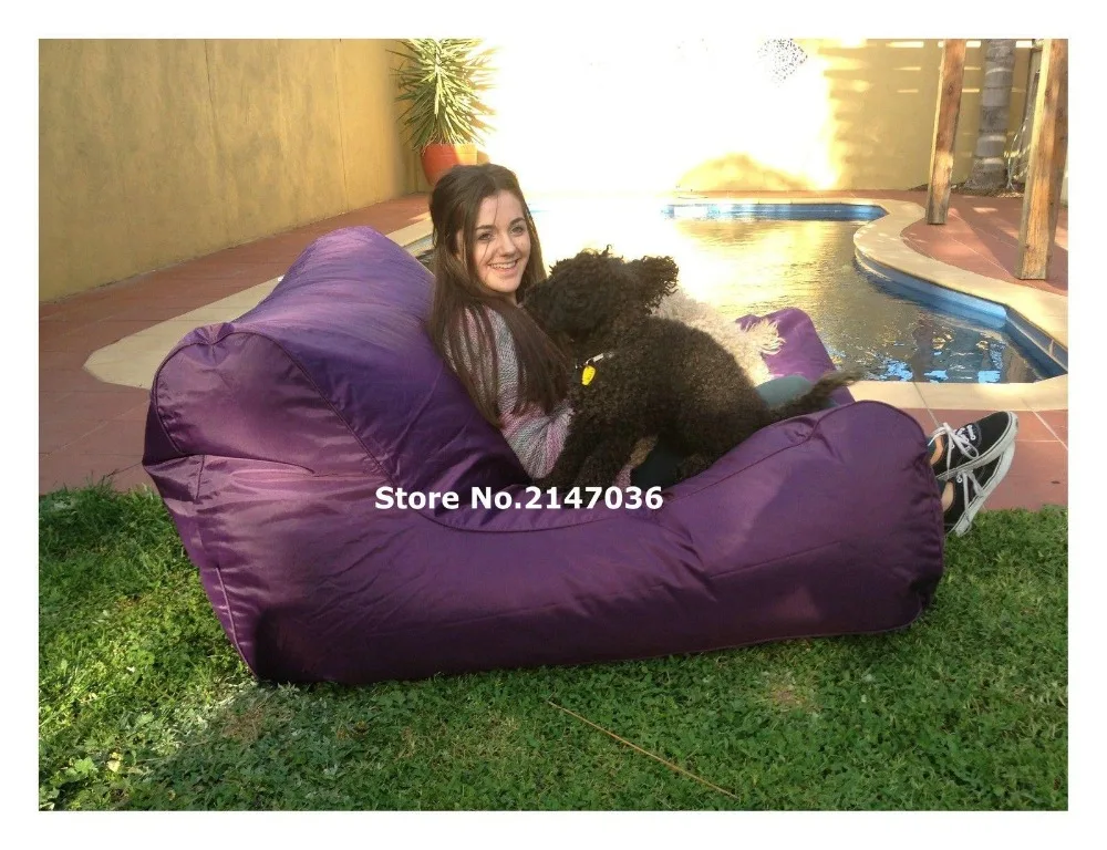 

Majestic Home Goods purple Bean Bag Chair Lounger, Navy Blue