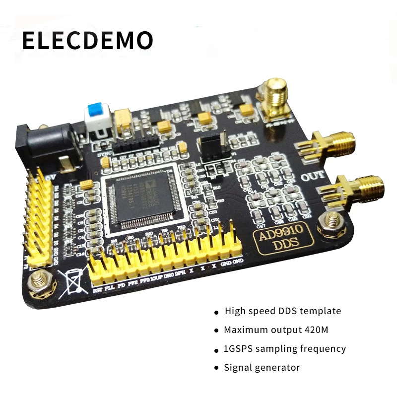 AD9910 Module DDS Module Signal-Generator  DAC 420M Output 1GSPS Sampling Rate Frequency Signal Generator Module