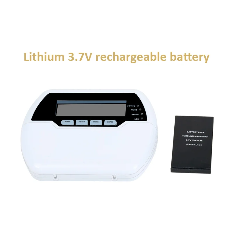 868MHz Wireless LCD Keypad Two-Way Communication Keyboard vs Rechargeable Battery for Focus Alarm Systems ST-VGT ST-IIIB HA-VGW