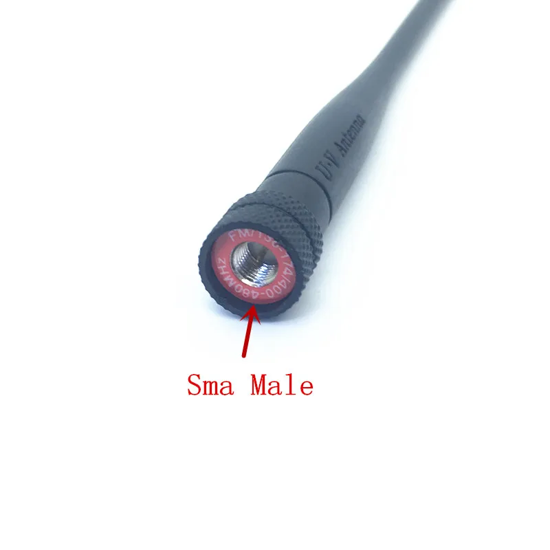 New Original rubber long whip antenna sma male UHF VHF 144/430 MHZ for Wouxun KG-UV8D KG-UV6D KG-UV9D  Yaesu etc walkie talkie