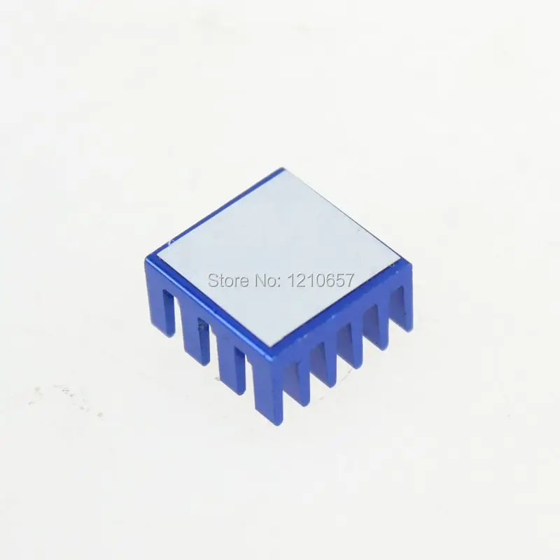 160Pieces  lot Blue 15 x 15 x 8mm Aluminum Heat sink Ram Memory Heatsink Cooler DDR IC VGA XBO X 360