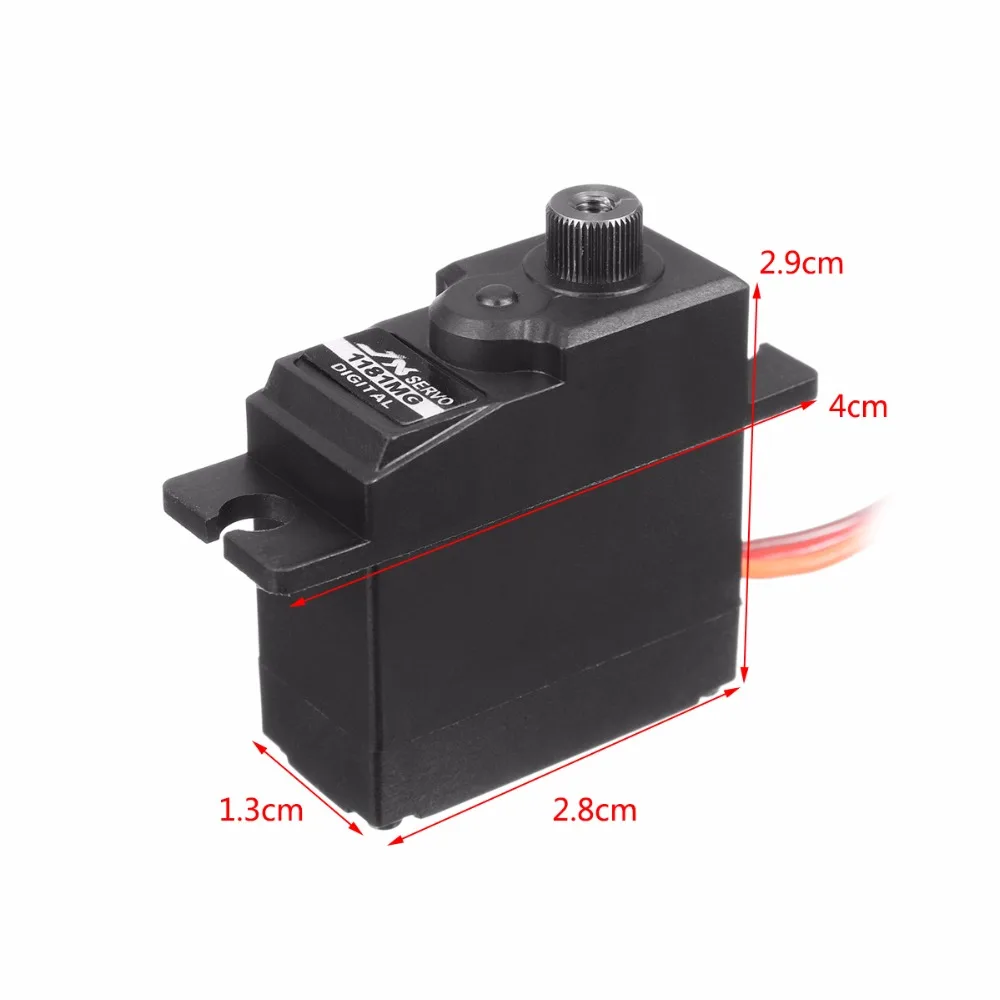 PDI-1181MG JX 18g 3.5KG 0.1sec cyfrowy rdzeń serwo Metal Gear do WPL 1/16 RC samochodów B16 B24 B36 C14 C24 szybowiec samolot