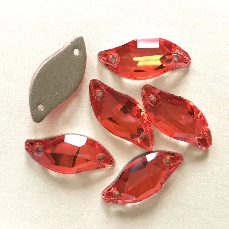 YANRUO 3254 Diamant Blatt Nähen Strass Flatback Lose Perlen Strass Nähen Auf Kristall Steine Für Schmuck Machen – Detail 17
