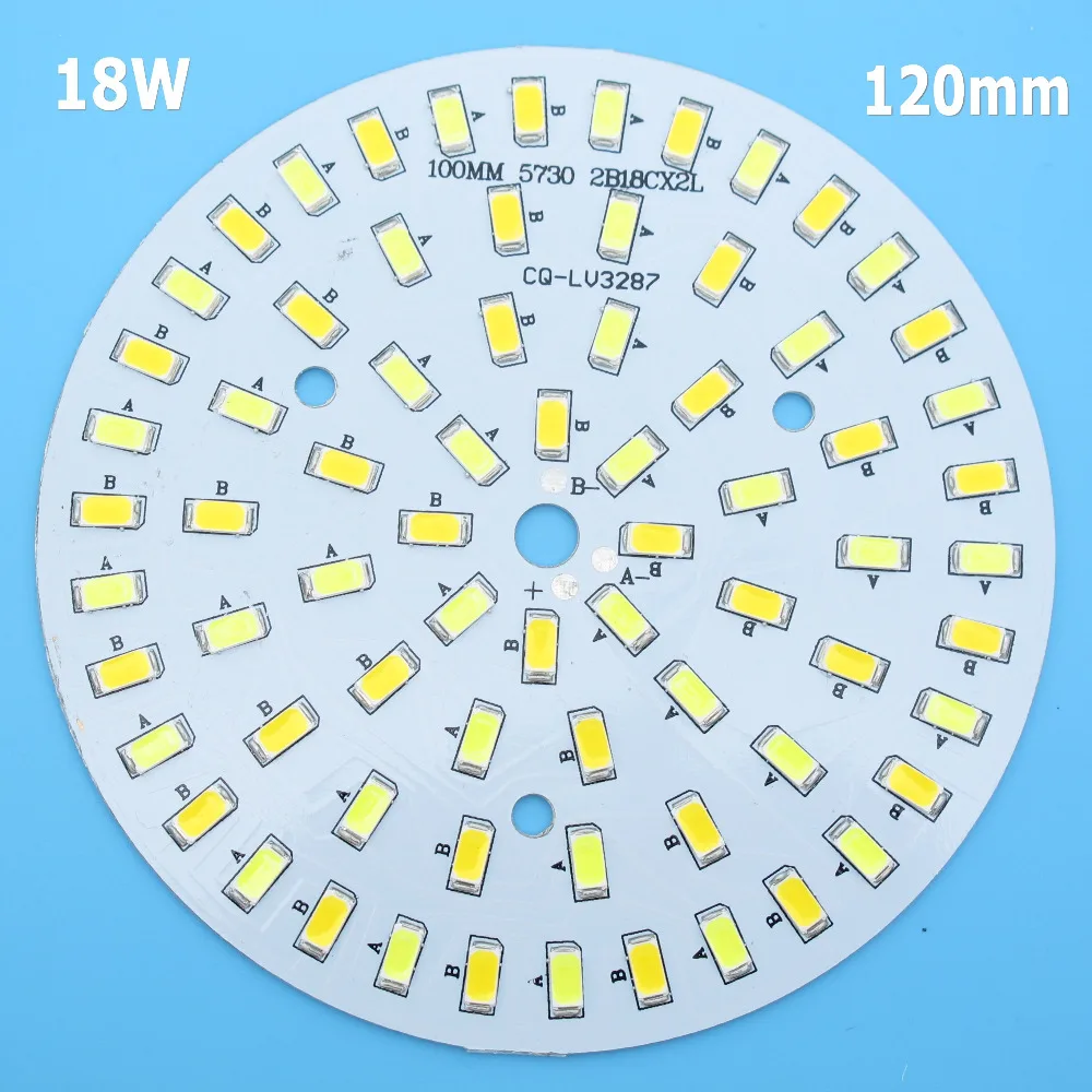 Double Color Temperature SMD5730 LED PCB 3W 5W 6W 7W 9W 12W 15W 18W White Warm White Light Source  for Led Bulb