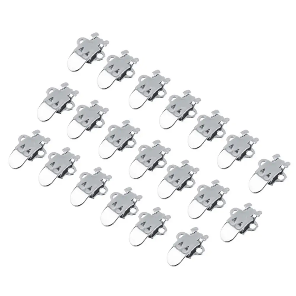 10PCS/Set Blank Stainless Steel Flower Shoes Clips On Findings Silver Color DIY Craft Buckles Worldwide sale