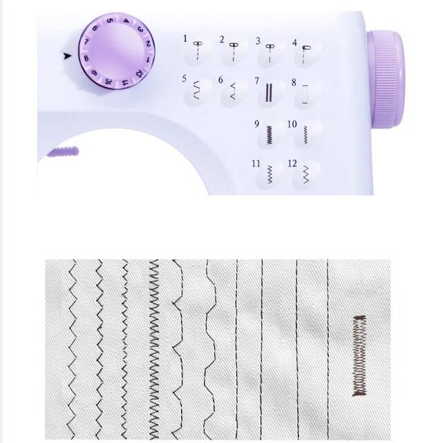 UDFR-505A 6v المنزلية الخياطة آلة