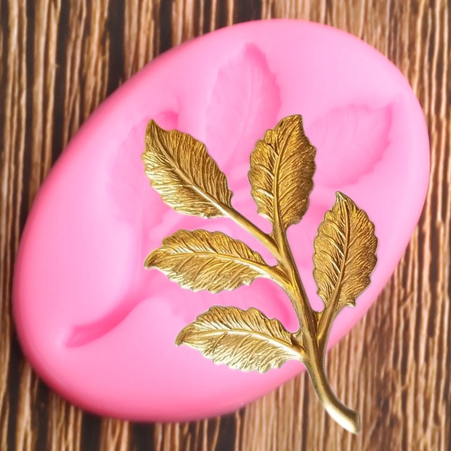 3D Tree Leaves Silicone Mold Fondant Resin Clay  Mould Cake Decorating Tools Candy Chocolate Gumpaste Moulds