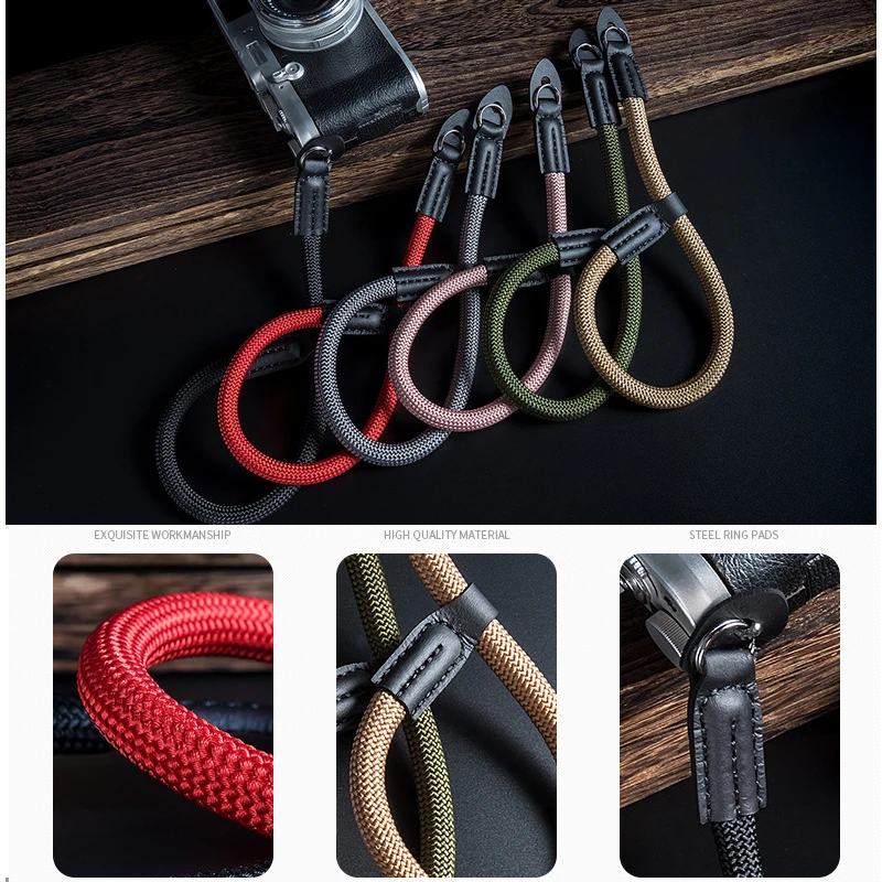 Handmade nylon Digital Camera Wrist Hand Strap Grip Paracord Braided Wristband for Fuji X-S10 T30 X-T2 X-100V X-T4 X-T200 X-A7