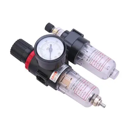 

AFC-2000 Pneumatic Air Source Treatment Filter Regulator Lubricator w Gauge