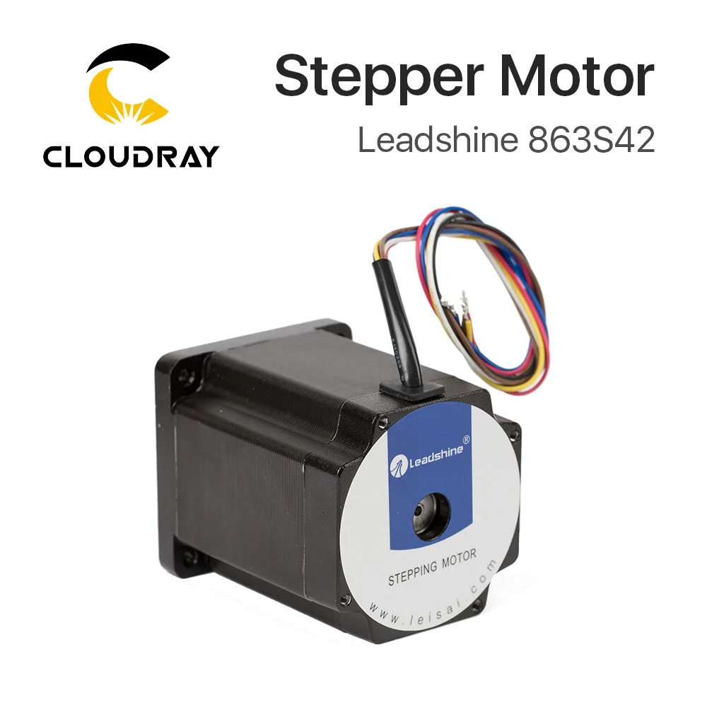 

Cloudray Leadshine 3 Phase Stepper Motor 863S42 for NEMA34 4.3A Length 103mm Shaft 12mm