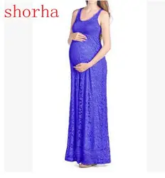 New Women Dress Maternity Photography Props Lace Pregnancy Clothes Elegant Maternity Dresses For Pregnant Photo Shoot Cloth Plus