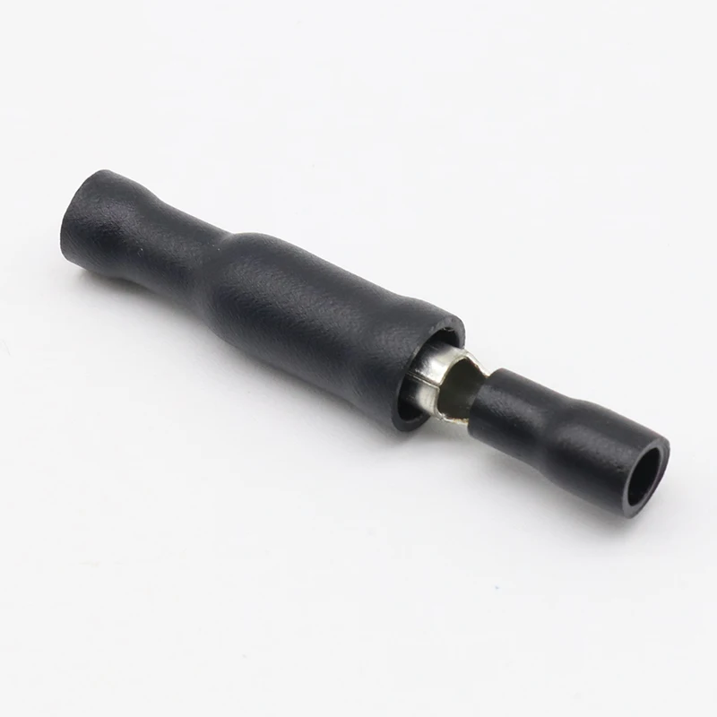 Hot 50 X Black Male Female Bullet Connector Crimp Terminals Wiring