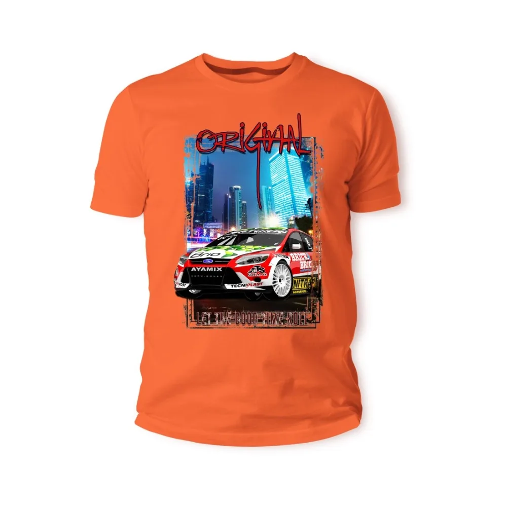 Classic American Car Fans Focus Gr.B Rally Car Rally Classic Car Young Top Fashion Letters Print Men Cotton Printed T Shirts