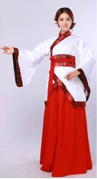 Traditional Hanfu Cosplay Clothing Women\'s Ancient Tang Dynasty Empress Dress Red White Yellow Women Chinese Ancient Costume