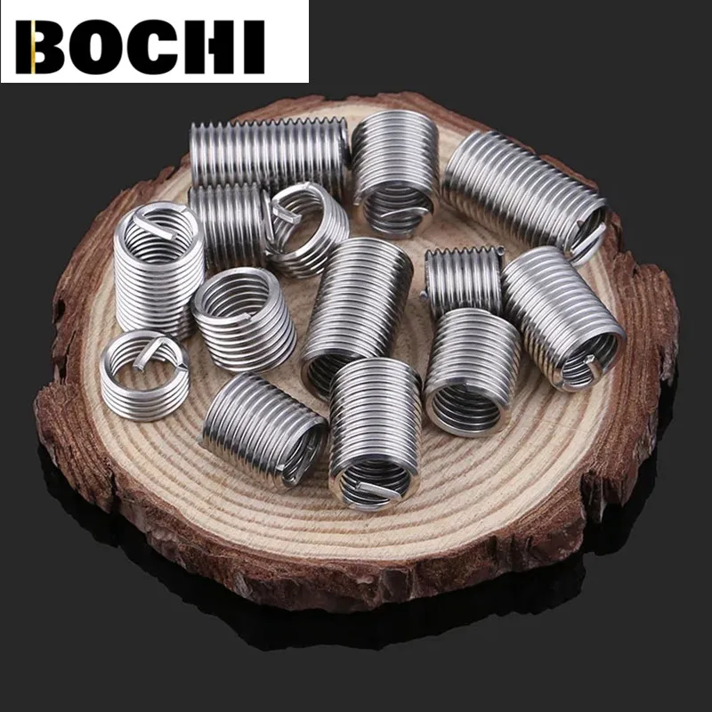 20-50pcs M7/M9/M11*1.0*1D-3D Wire Thread Insert , M7-M11 Screw Bushing , 304 stainless steel Wire Screw Sleeve Thread Repair