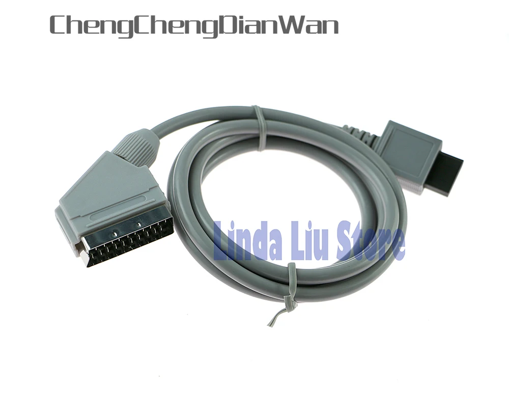 ChengChengDianWan Real RGB Scart Cable Lead Cord for Nintendo for Wii NTSC