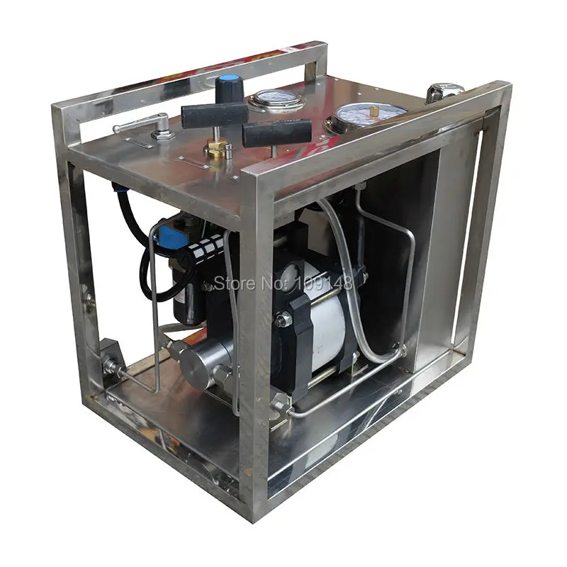 Wellness Model:WS-JG64   300-500  Bar cheap  pneumatic driven liquid pump unit with valves ,gauges and pipelines