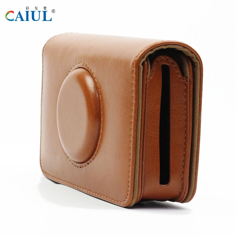 CAIUL Case for Polaroid Snap Touch Instant Print Digital Camera PU Leather Bag with Selfie Mirror Function