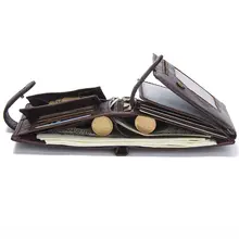 Genuine Leather Wallet for Men with Passport Holder #5