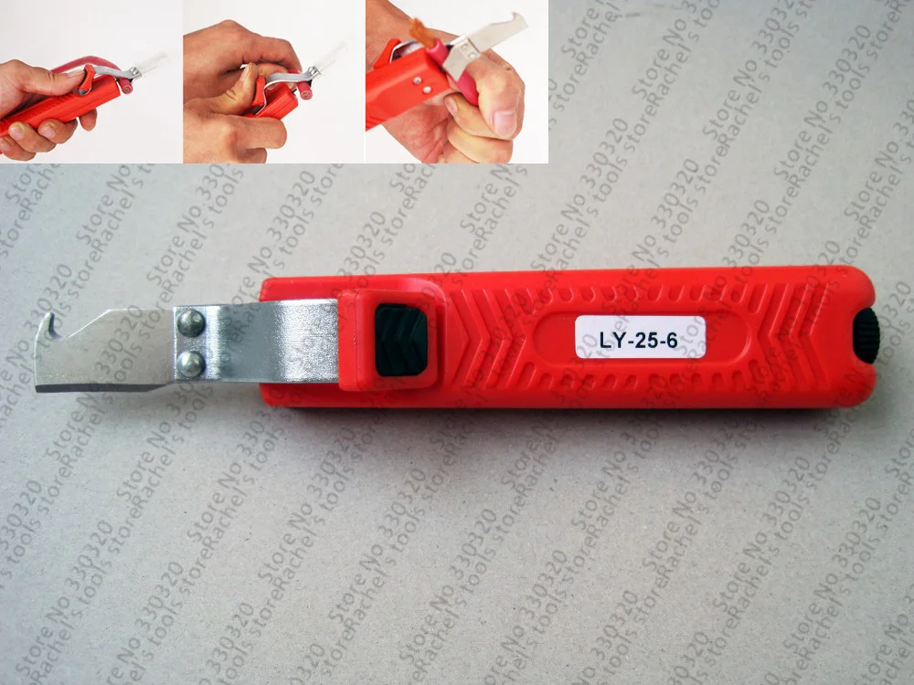 LY25-6 wire stripper knife PVC,rubber,PTTE silicone cable stripping knife electrician knife