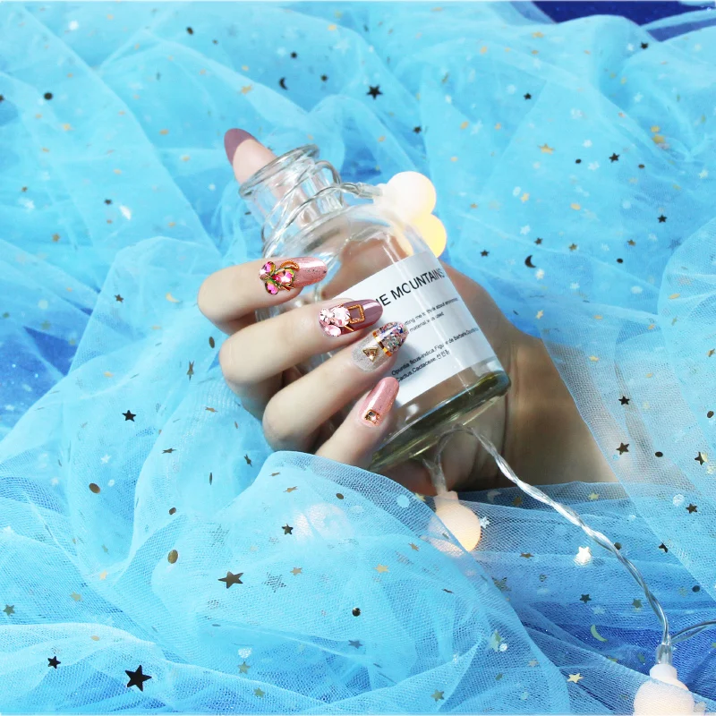 Photography Backdrops Starry Sky Gauze Tulle Background Props Photo Studio Material Fotografia Decoration for Nail Art