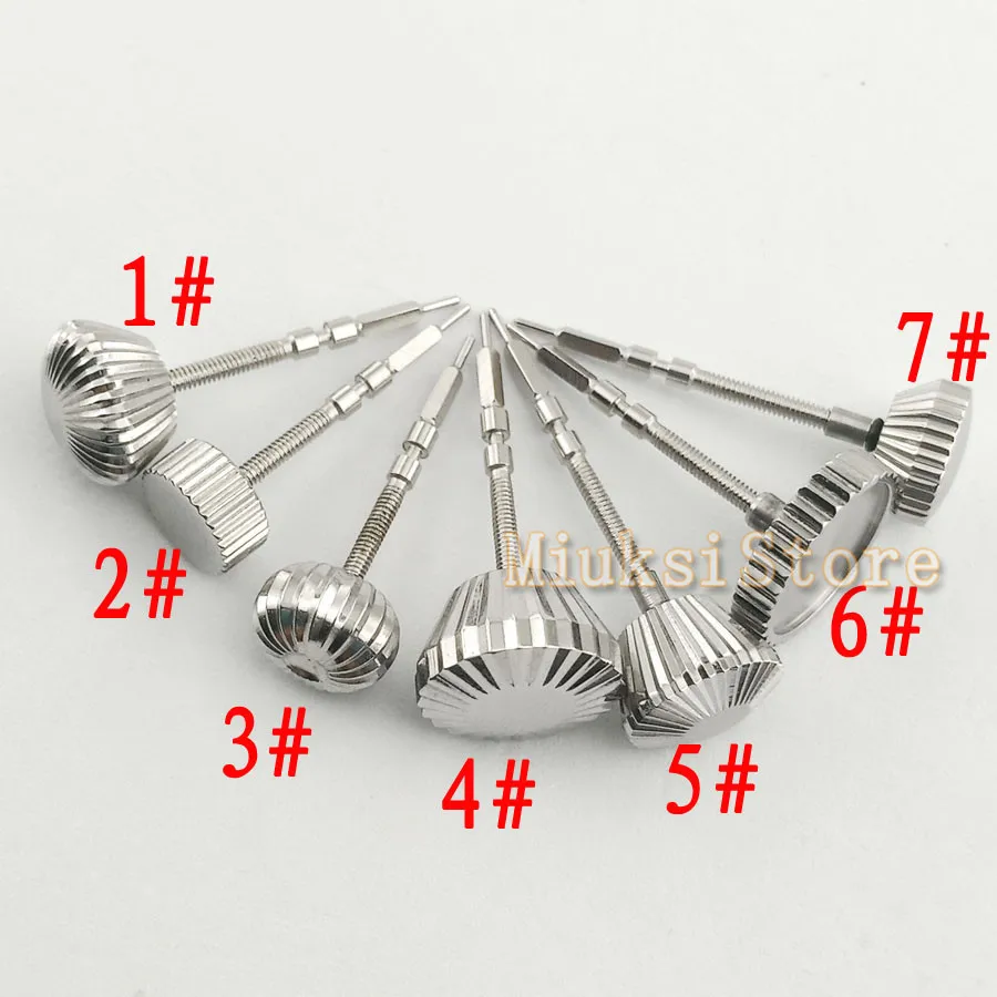 1pcs Stainless Steel Watch Crown for Seagull ST36 eta 6497,6498 movement