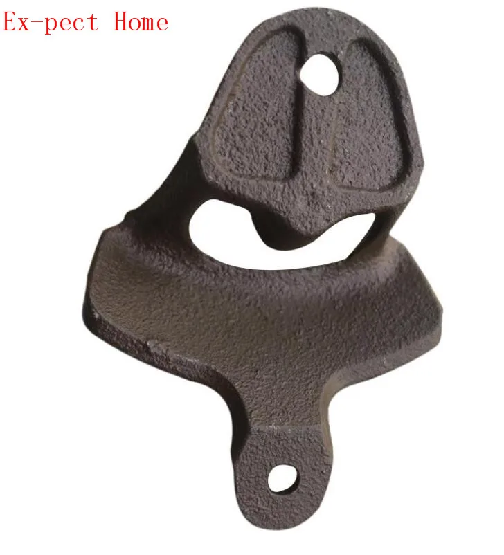 

100PCS Wall Opener Hanging Hook Beer Bottle Openers Mount Copper Cap RUSTIC CAST IRON CAFE BAR WALL OPEN HERE Metal Retro