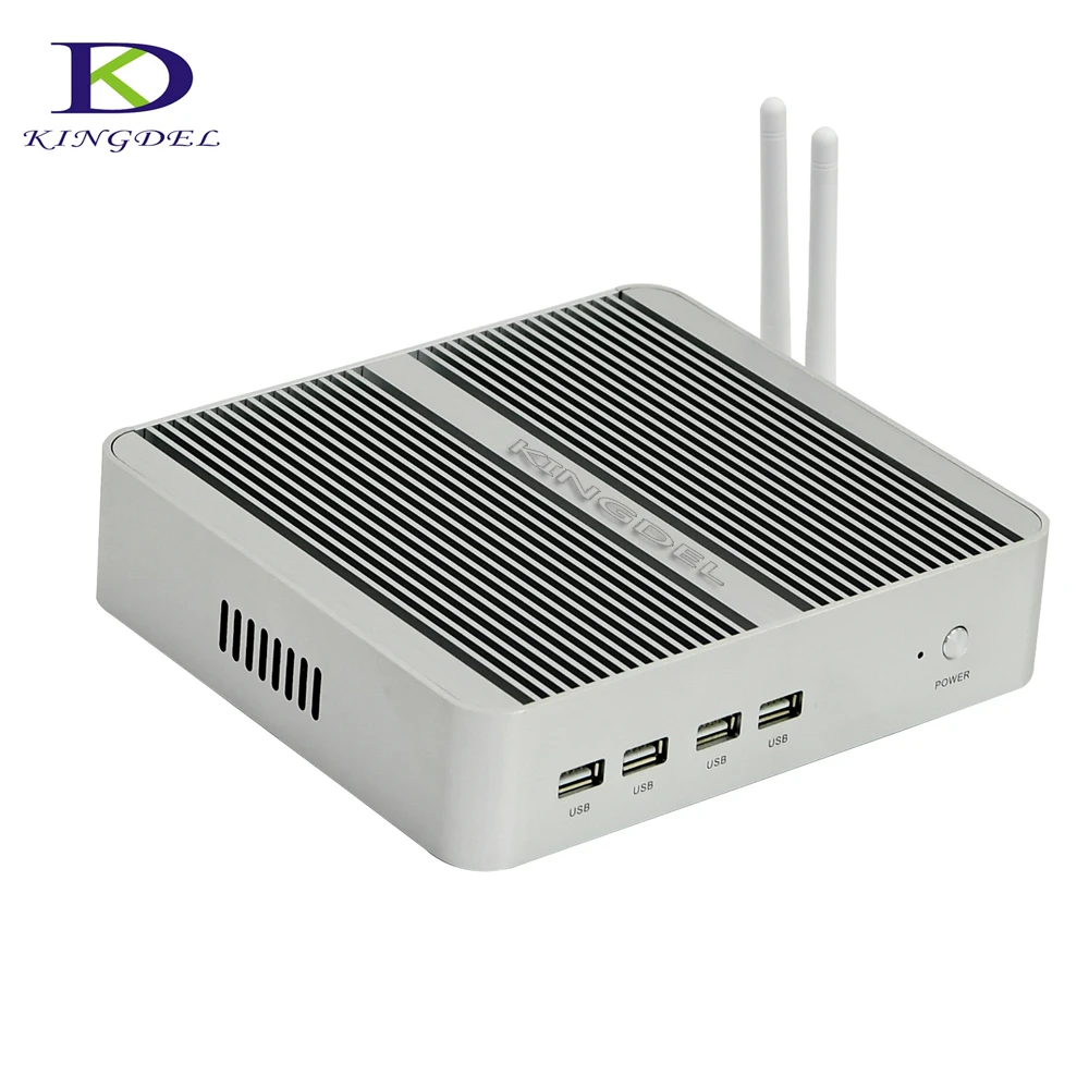 2017 Big Promtion Fanless HTPC com gen Kaby Lago Núcleo i3 7100u win 10 mini computador 4 k negócios mini pc 8g RAM + 128G + 1 TB