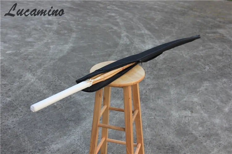 Lucamino-Japanese Samurai Bamboo Swords, High Quality, Shinai, Bokuto, Bushido Training, Katana, Practice with Black Bag