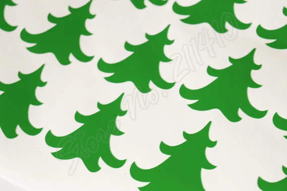 48 Christmas Tree Stickers DIY Decor Invitation Seals Envelope Seal Party Festival Removable vinyl Wall Decal B313