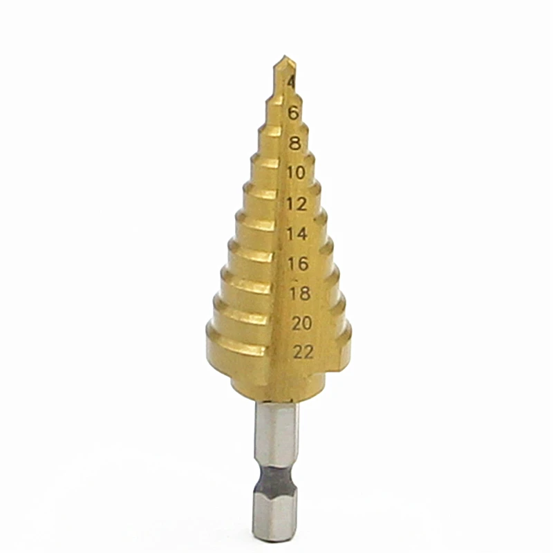 HSS Khoan 4Mm-22Mm Gỗ Dụng Cụ Điện 1/4 "Chuôi Lục Giác Giá Sỉ Chất Lượng Cao khoan Kim Loại Titan