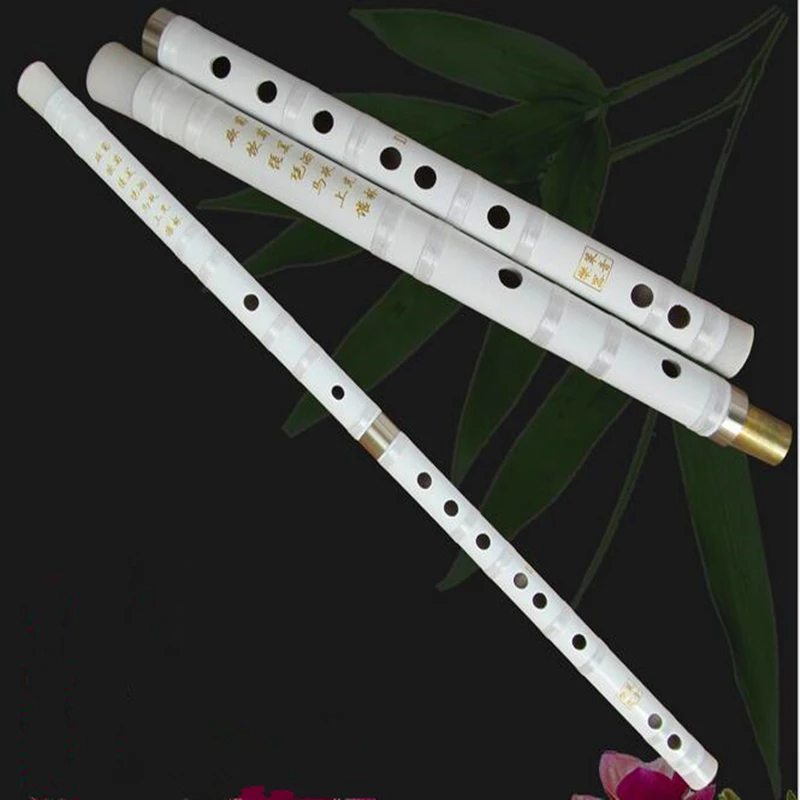 Chinese Flute Dizi C D E F G Key White Color Flute Open Hole Musical Instruments Flauta Transverse Flute Handmade Chinese Flute