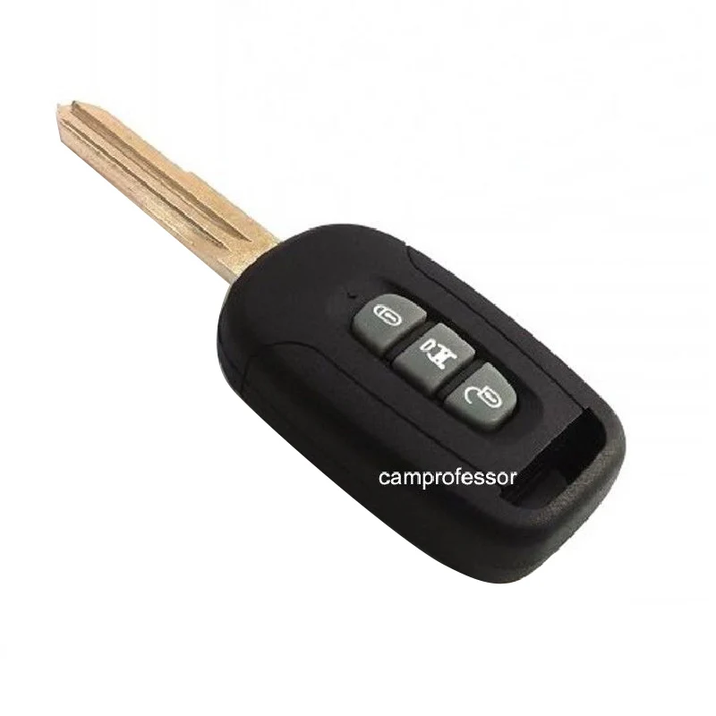 KEYECU nowy, nieobcięty pilot zdalnego sterowania bezkluczykowego 3 przyciski 433 MHz ID46 Chip dla Chevrolet Captiva 2008-2013 FCC: OKA-151T