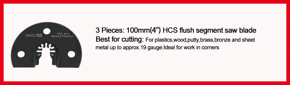 NEWONE Quickchange100mm HCS circular saw blades for Fein Oscillating Power tools for multifunctional electric tools wood cutting