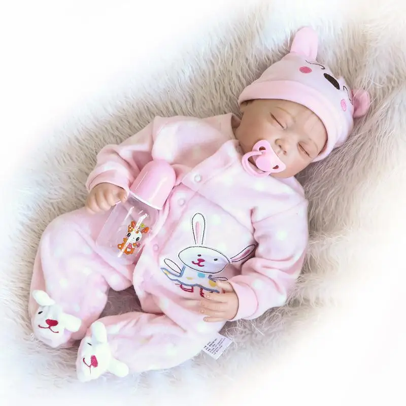 

55cm Reborn Baby Dolls Vinyl Silicone Lifelike Alive Soft Babies Toddler Newborn Toy Kids Boys Girls Birthday Chirstmas Gift