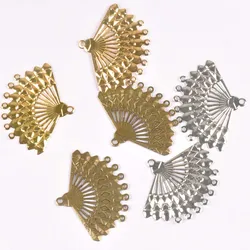 10Pcs gold silver and Bronze Filigree Flower Wraps Connectors Metal Crafts Decoration DIY Findings Connectors 57x44mm YKL0738