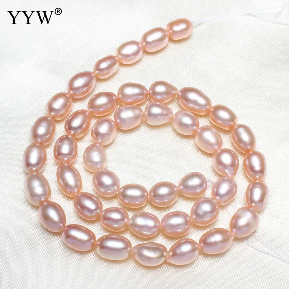 High Quality 3 4 5 6 7 8mm 100% Natural Freshwater Pearl Beads White Rice Pearl Loose Beads DIY Necklace Bracelat Jewelry Making