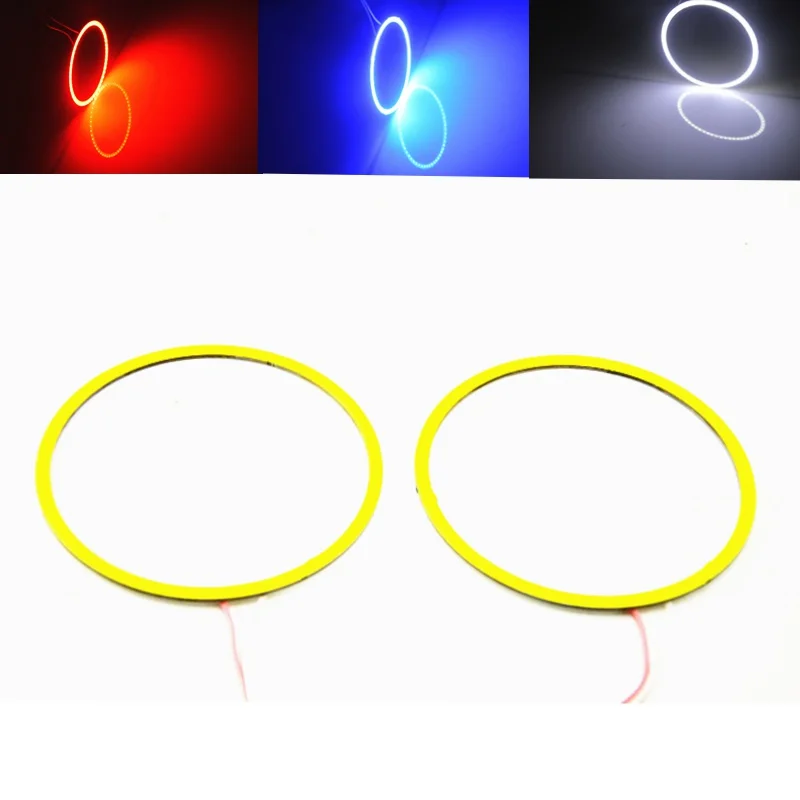 

2pcs Angel Eyes COB Auto Halo Rings Headlight DRL 60/70/80/100/120mm 12V Led Car Angel Eyes Motorcycle with Lampshades Bright