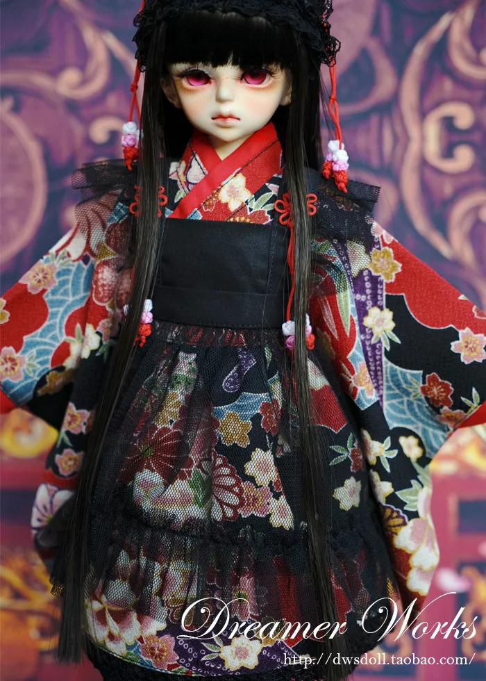 

1/4 scale BJD Japanese Yukata kimono suit for SD clothing BJD doll accessories,Not included doll,shoes,wig,and other 18D1249