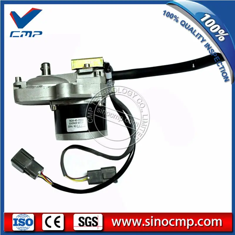 PC200-6 6D102 Throttle Motor 7834-40-3002 7834-40-3000 for Komatsu Excavator Actuator