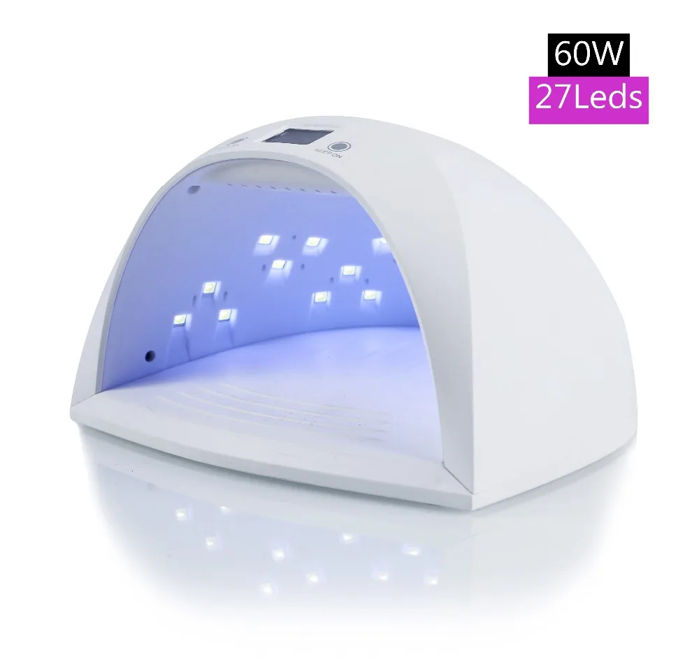 

3Plus 60W Lio Battery UV LED Lamp Nail Dryer for Nail Gel Polish with 30s 60s 90s Timer 27Leds Automatic Sensor Nail Machine