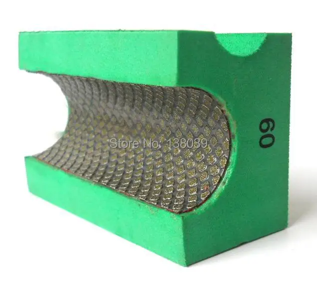 30 mét Kim Cương Electroplated Tay Đánh Bóng Bullnose Wet Pads 90*55 mét (10 CÁI)